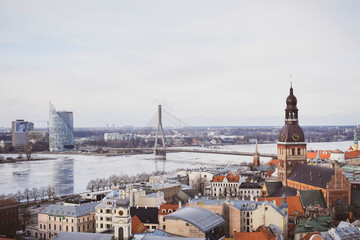 Fototapeta premium panorama of Riga
