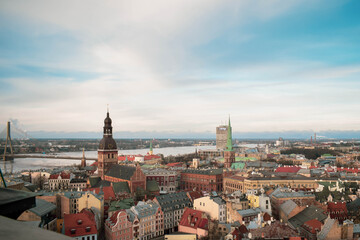 Obraz premium city panorama of Riga