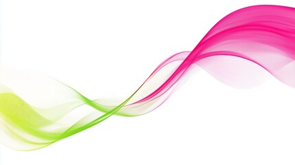 Naklejka premium Abstract colorful wave patterns flowing gracefully across a white background
