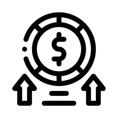 dollar sign line icon