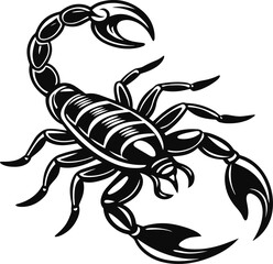 scorpion silhouette vector illustration