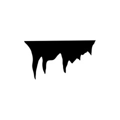 stalactites, growths and mineral formations. vector