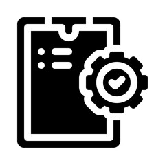 gear glyph icon