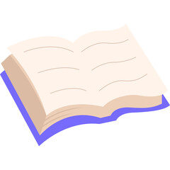 Open Book Illustration