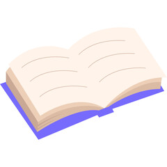 Open Book Illustration