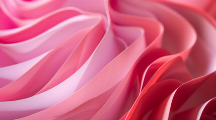 Obraz premium Pink paper lines, close-up texture background