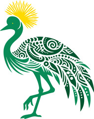 Nigeria - Black Crowned Crane,