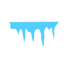 Obraz premium Cartoon frozen ice crystals and icicles, blocks and icebergs, magic stones game asset. Vector blue iced floes, salt mineral or cave stalagmites.