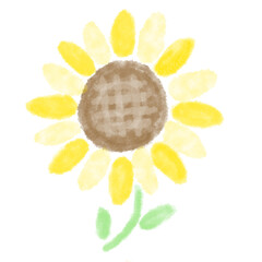 【手描き】お花のイラスト(ひまわり)