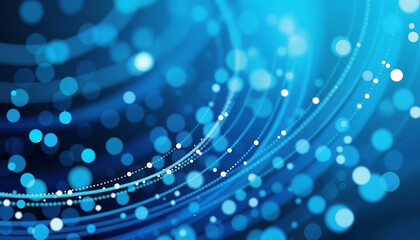 Blue Abstract Circles: Abstract blue background with circles and dots creating a mesmerizing effect.