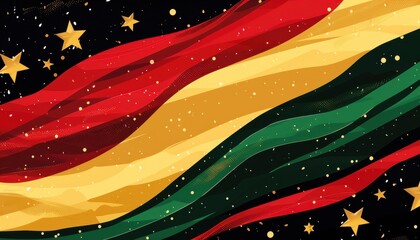 Fototapeta premium Juneteenth Flag