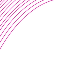 Wave Lines Corner Decoration, Abstract Wavy Line Element, Vector Illustration