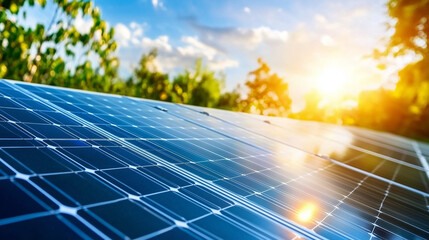 solar panels on the roof, renewable energy background, perfect as wallpaper.