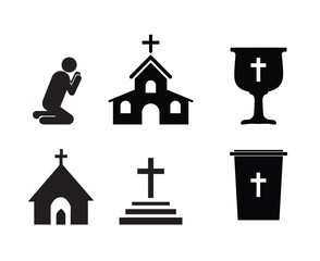 religious icons set.vector illustration 