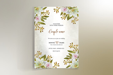 BRIDAL SHOWER FLORAL INVITATION TEMPLATE