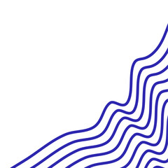Aesthetic Wave Lines Corner Decoration