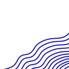 Aesthetic Wave Lines Corner Decoration