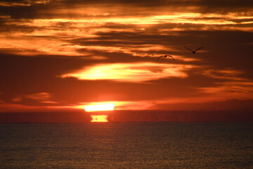 Obraz premium sunset over the sea