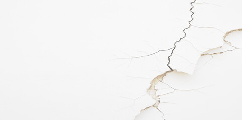 crack on white concrete wall texture, cracked wall background. Crack concrete white wall or Cement wall background. Cracked concrete texture background Abstract concept. crack white wall texture, 