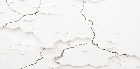 crack on white concrete wall texture, cracked wall background. Crack concrete white wall or Cement wall background. Cracked concrete texture background Abstract concept. crack white wall texture, 