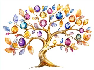 gold tree that grows gold silver ruby diamond sapphire