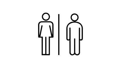 male and female symbols, bathroom male and female symbols, wc symbols