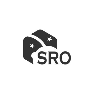 SRO letter logo design on white background. Creative  modern SRO letter logo design. Vector design.