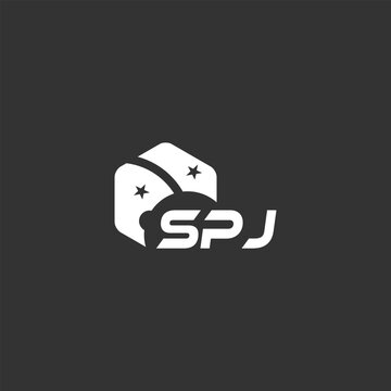 SPJ letter logo design on white background. Creative  modern SPJ letter logo design. Vector design.