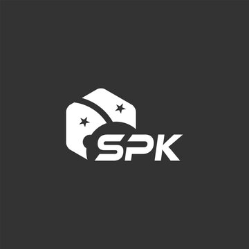 SPK letter logo design on white background. Creative  modern SPK letter logo design. Vector design.