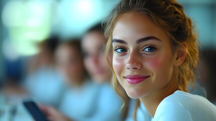 Dynamic team of young professionals engaged in a meeting, using whiteboards and digital devices to communicate their ideas and plan projects.