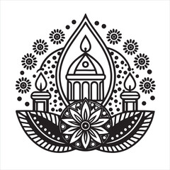 Happy Diwali Vector illustration 