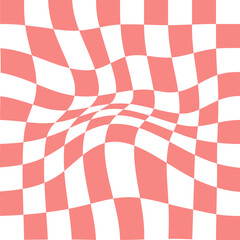 Groovy Checkered Seamless Pattern