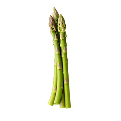 Fresh asparagus transparent background 