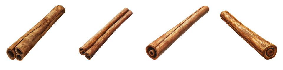 Brown wooden rolls arranged artistically on a white background, perfect for showcasing craftsmanship or rustic decor.