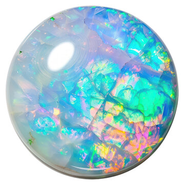 PNG Colorful opal gemstone with iridescence
