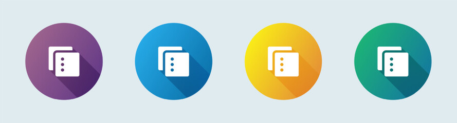 Option solid icon in flat design style. Application signs vector illustration.