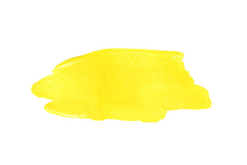 Yellow brush with transparent image of PNG format extension.