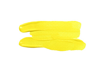 Yellow brush with transparent image of PNG format extension.