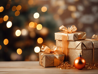 Fantastic Presents under a Christmas tree