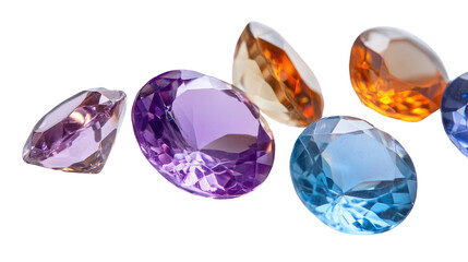 Fototapeta premium gemstone jewelry transparent background