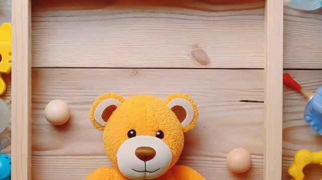 Baby kids toys frame, colorful ,Toy many colorful educational wooden. play, Top view, executive function, kid, skill, education, intelligence quotient, emotional quotient, childhood, development