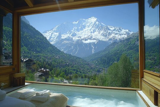 Mountain View From Luxurious Spa