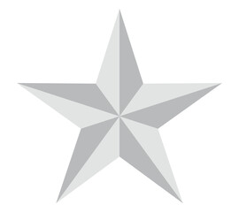 Silver star vector stock illustration