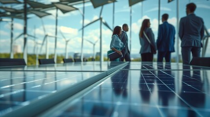 A meeting to integrate renewable energy into strategy boosts sustainability and brand reputation.