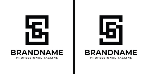 Letters SG Monogram Logo, suitable for any business with GS or SG initials