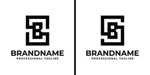 Letters SB Monogram Logo, suitable for any business with BS or SB initials