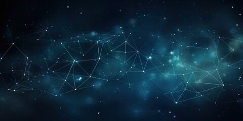 abstract polygonal space low poly dark background.