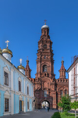 Fototapeta premium Bell tower of the Epiphany Cathedral, Kazan, Russia