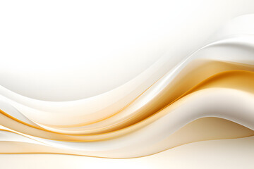 Obraz premium Luxury white background with golden line Generative AI