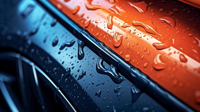 A photo of a close-up of water beads